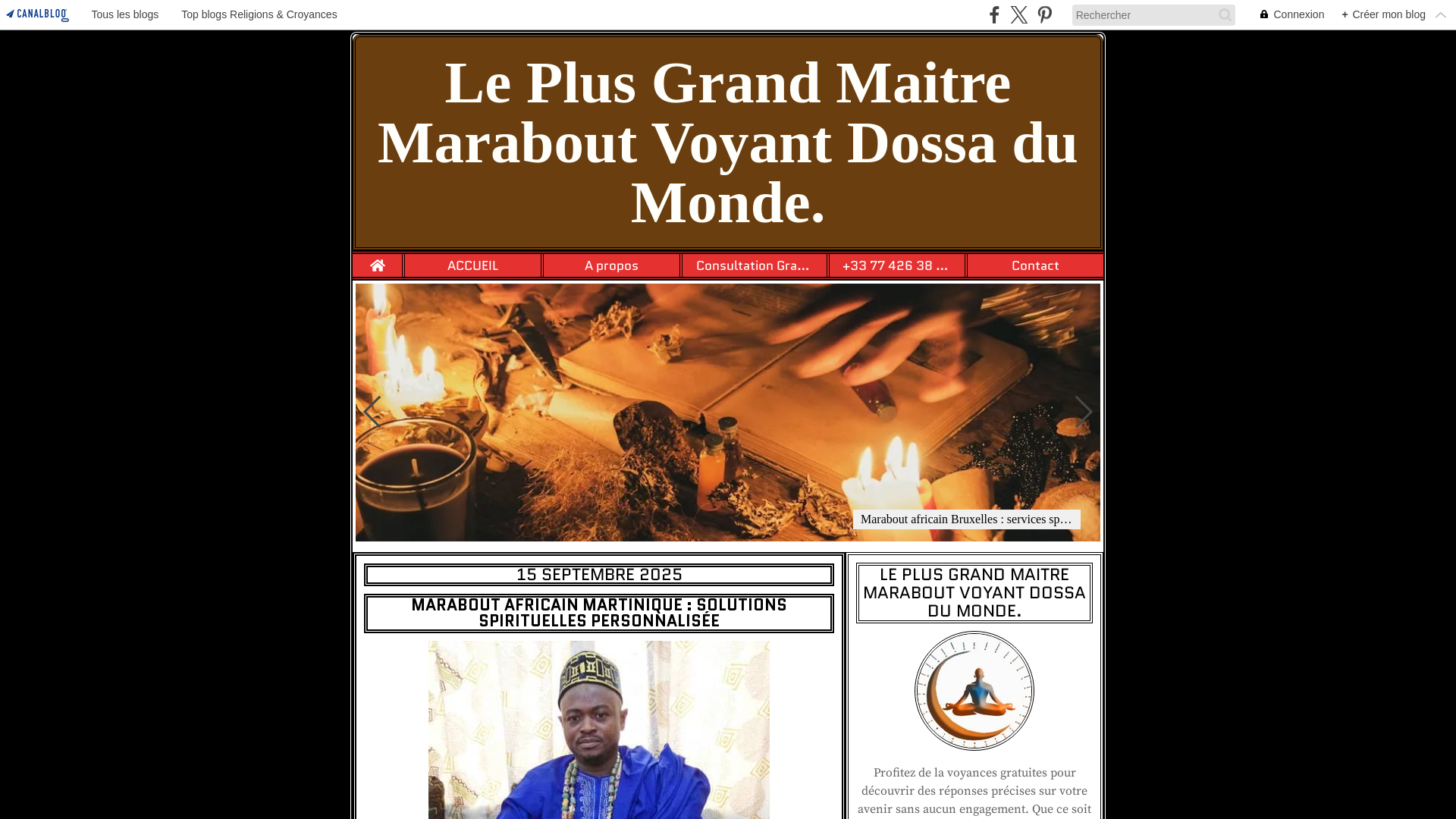 Capture d'écran de LE PLUS MEILLEUR MÉDIUM VOYANCE SERIEUX AFRICAIN