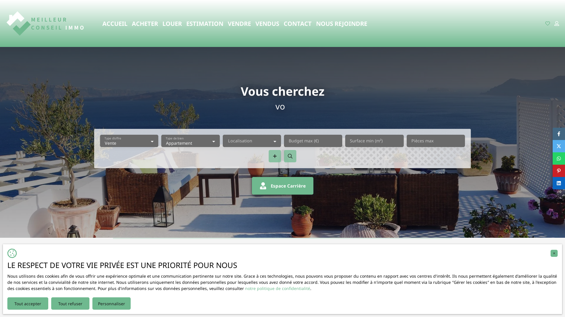 Capture d'écran de Meilleur Conseil Immo