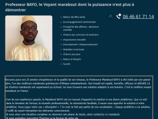 Maître Bayo Le meilleur marabout voyant médium africain Tel 06 46 61 71 14
