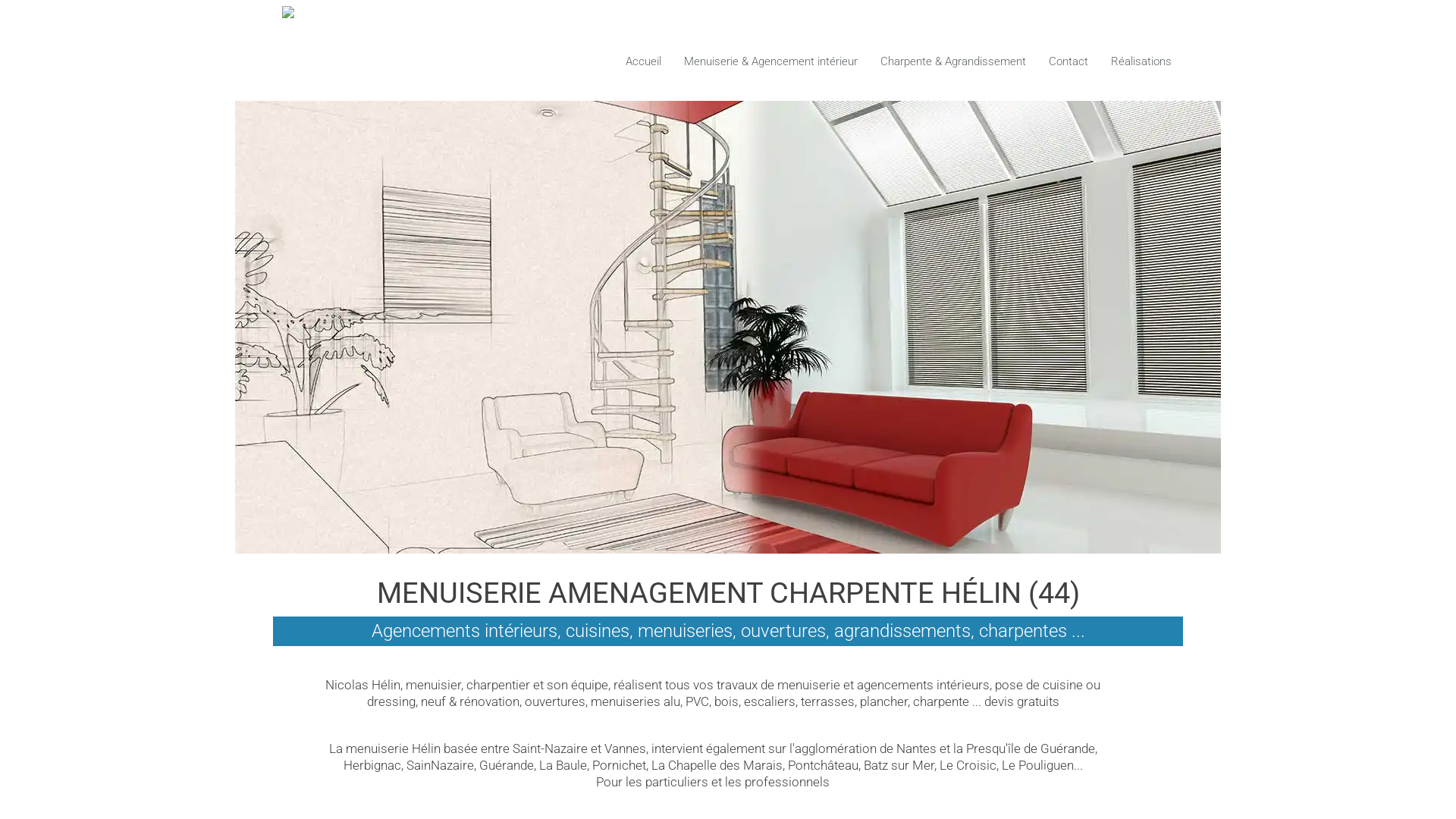 Capture d'écran de Menuiserie Générale, Ouvertures , Fermetures, Charpente, dépannage 