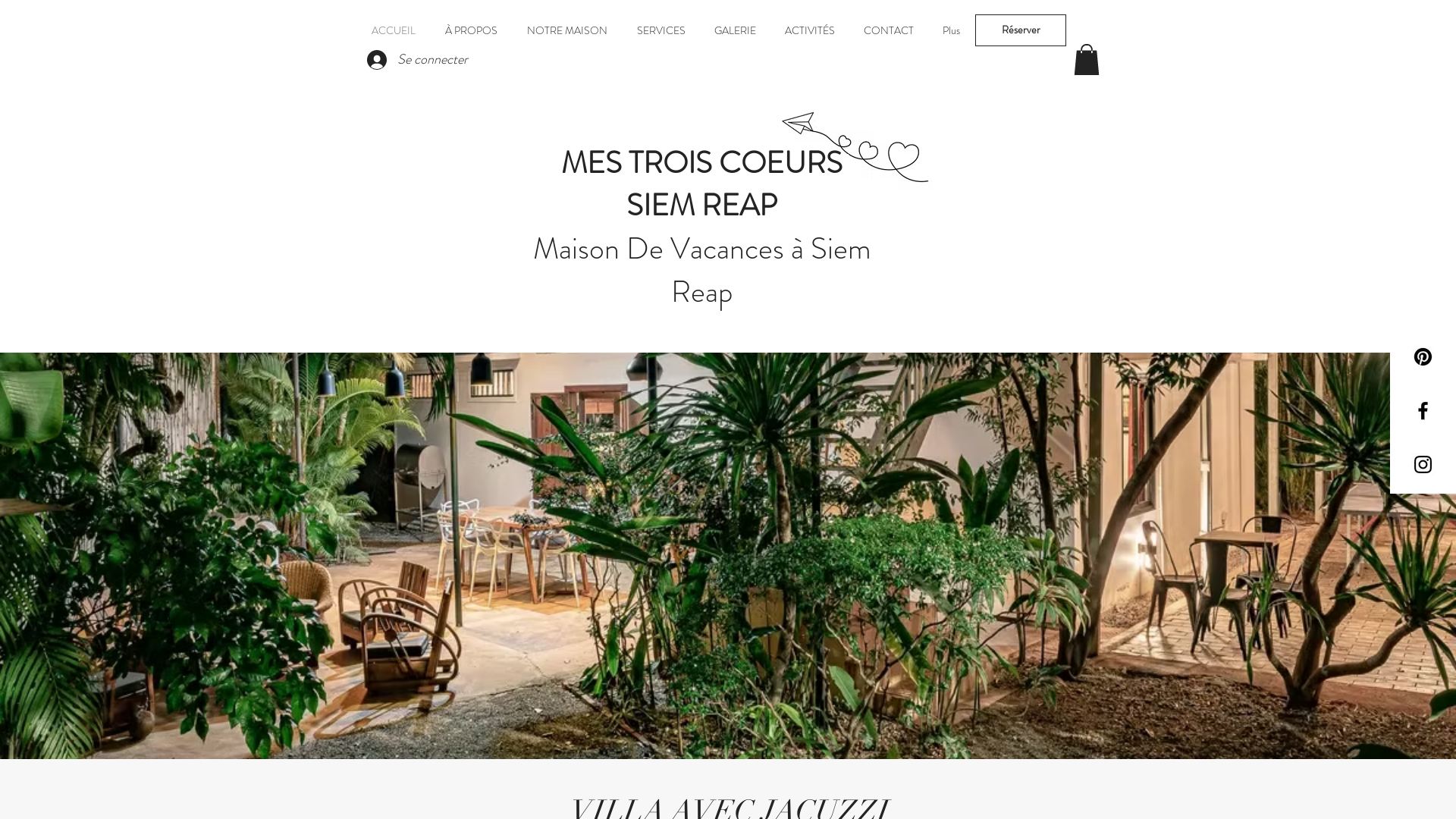 Capture d'écran de Villa avec jacuzzi privatif à Siem Reap.