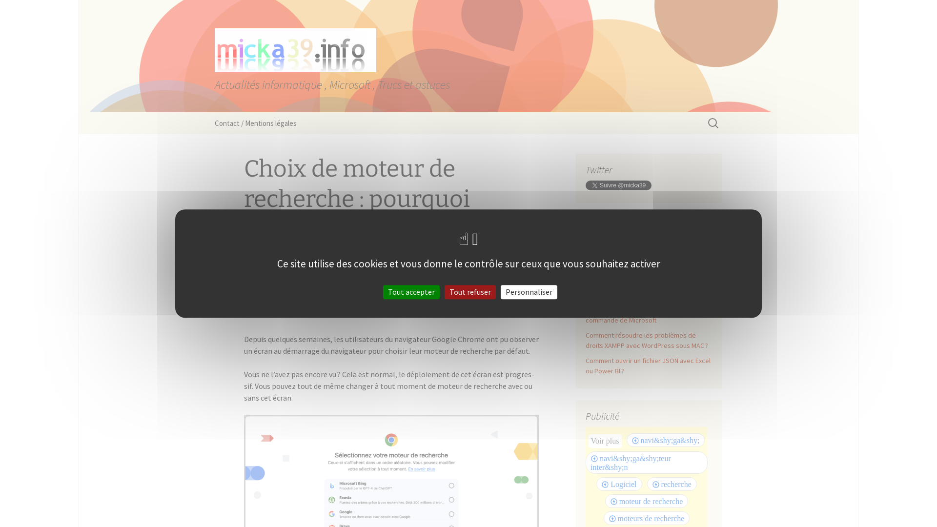 Capture d'écran de Blog de micka39