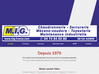 MIG France – Métallurgie Giraud est spécialisé en chaudronnerie et tuyauterie industrielle