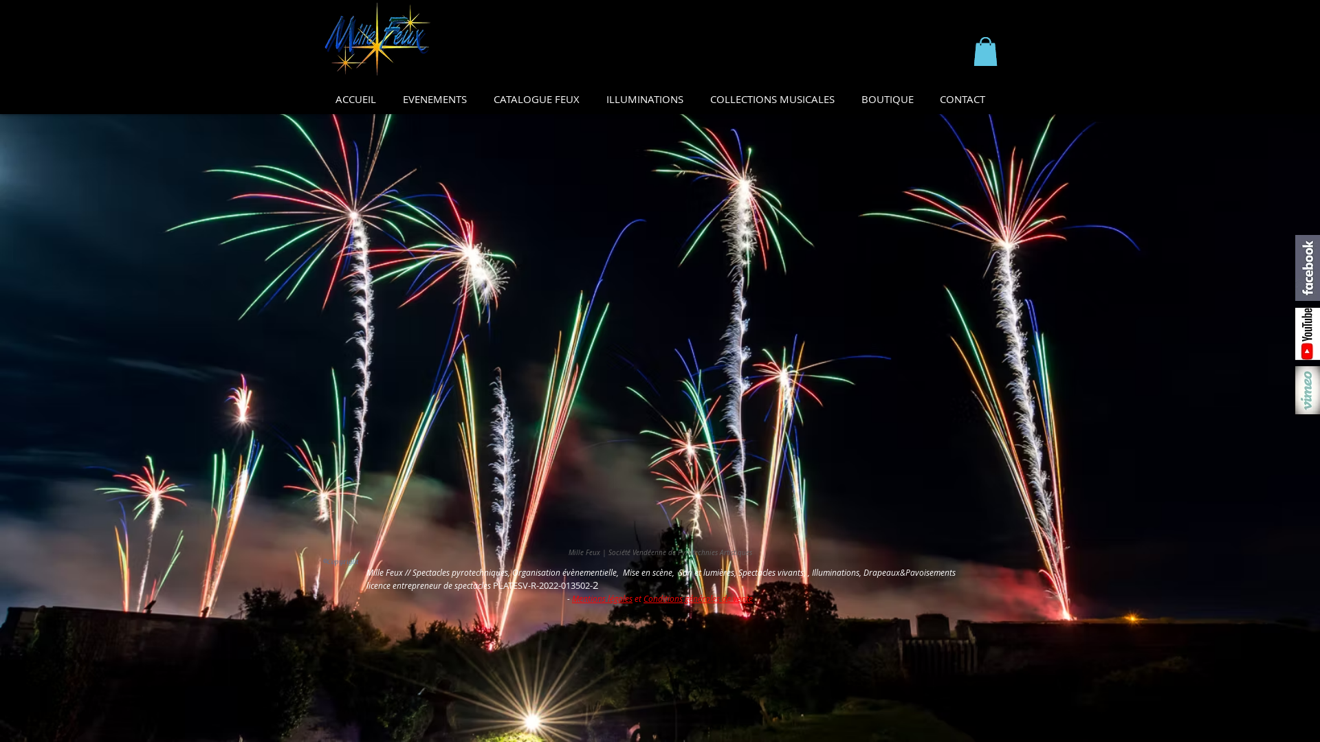 Capture d'écran de Mille Feux - Pyrotechnies Artistiques