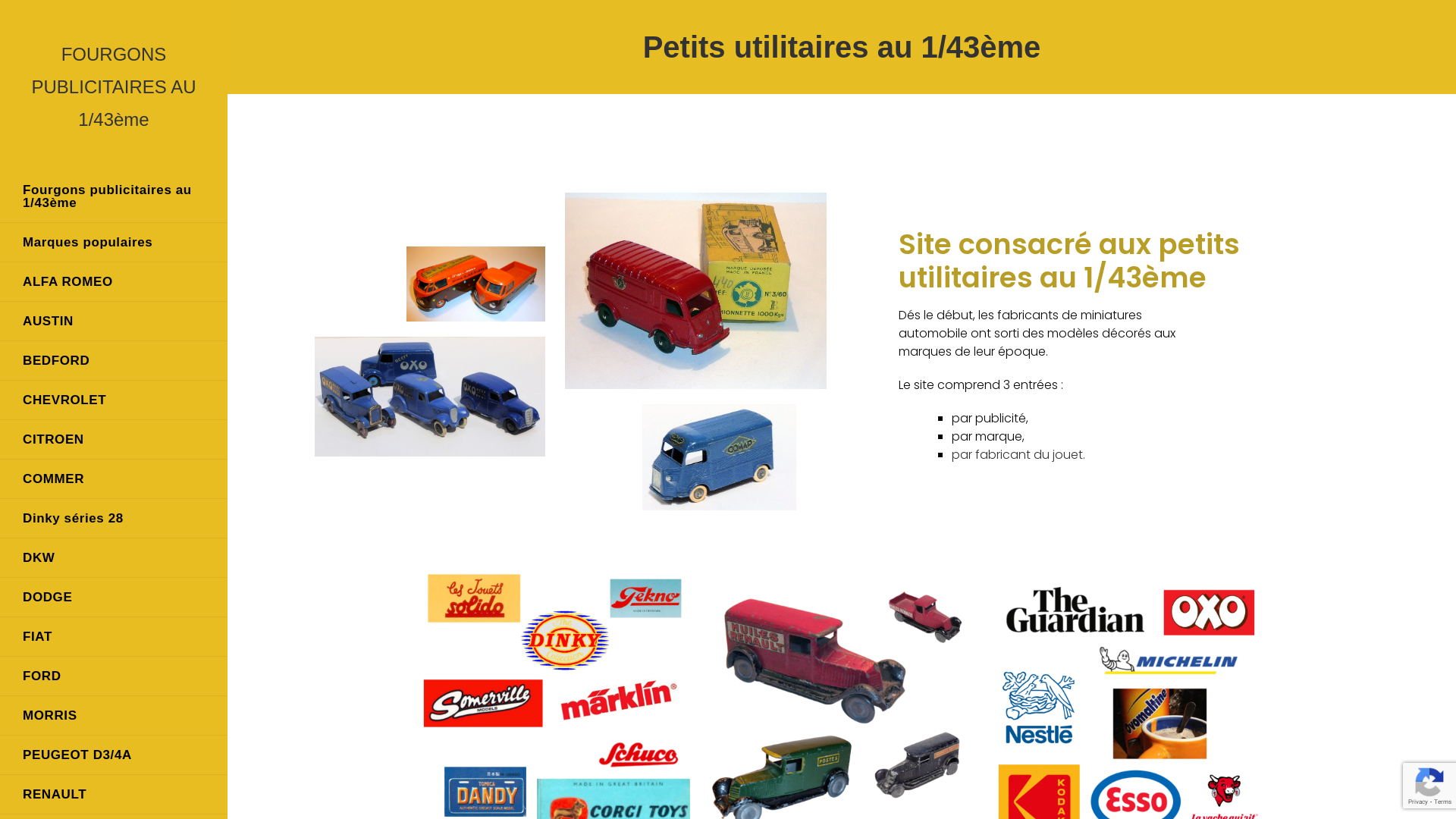 Capture d'écran de Fourgons publicitaires au 1/43ème