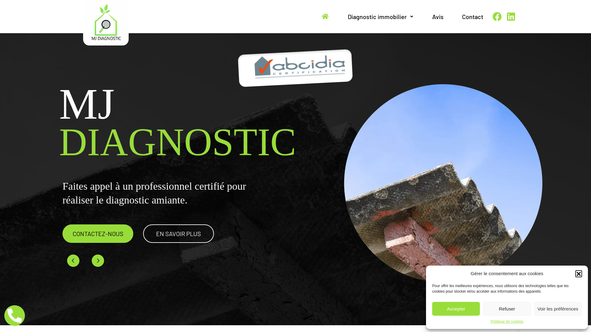 Capture d'écran de Mj-diagnostic