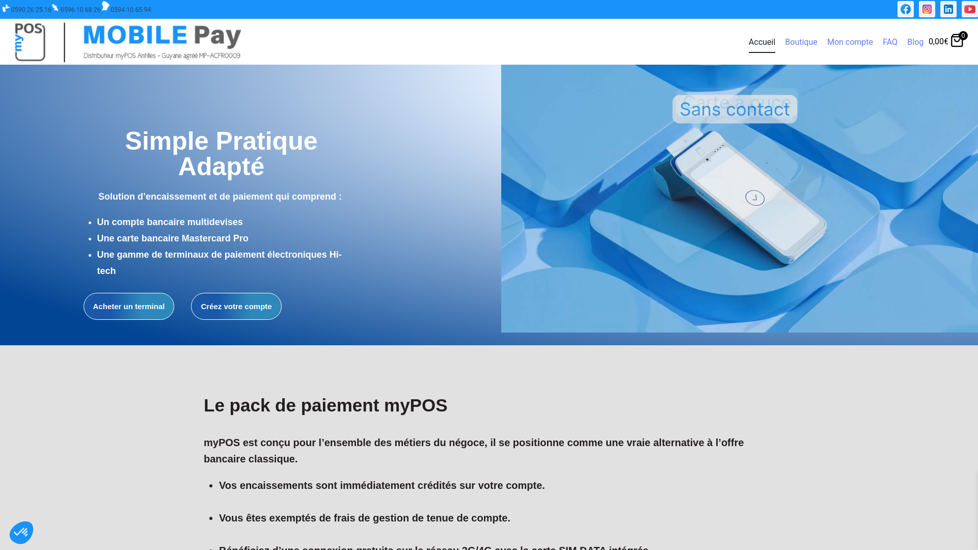 Capture d'écran de Mobile-pay.fr