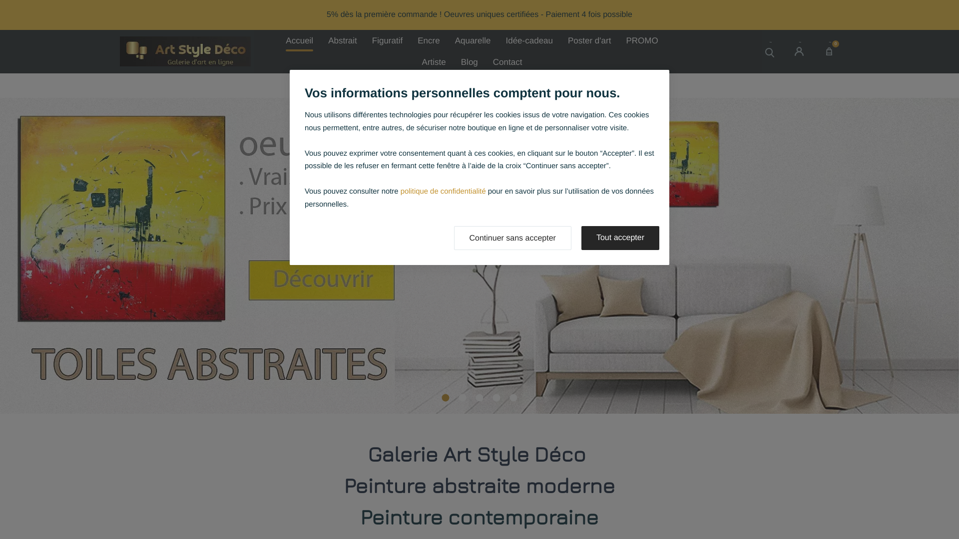 Capture d'écran de Galerie d'art moderne contemporain ELLHËA - vente d'oeuvres d'art originales