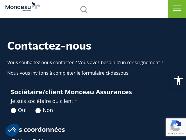 Capture d'écran de ASSURANCES VENDOME