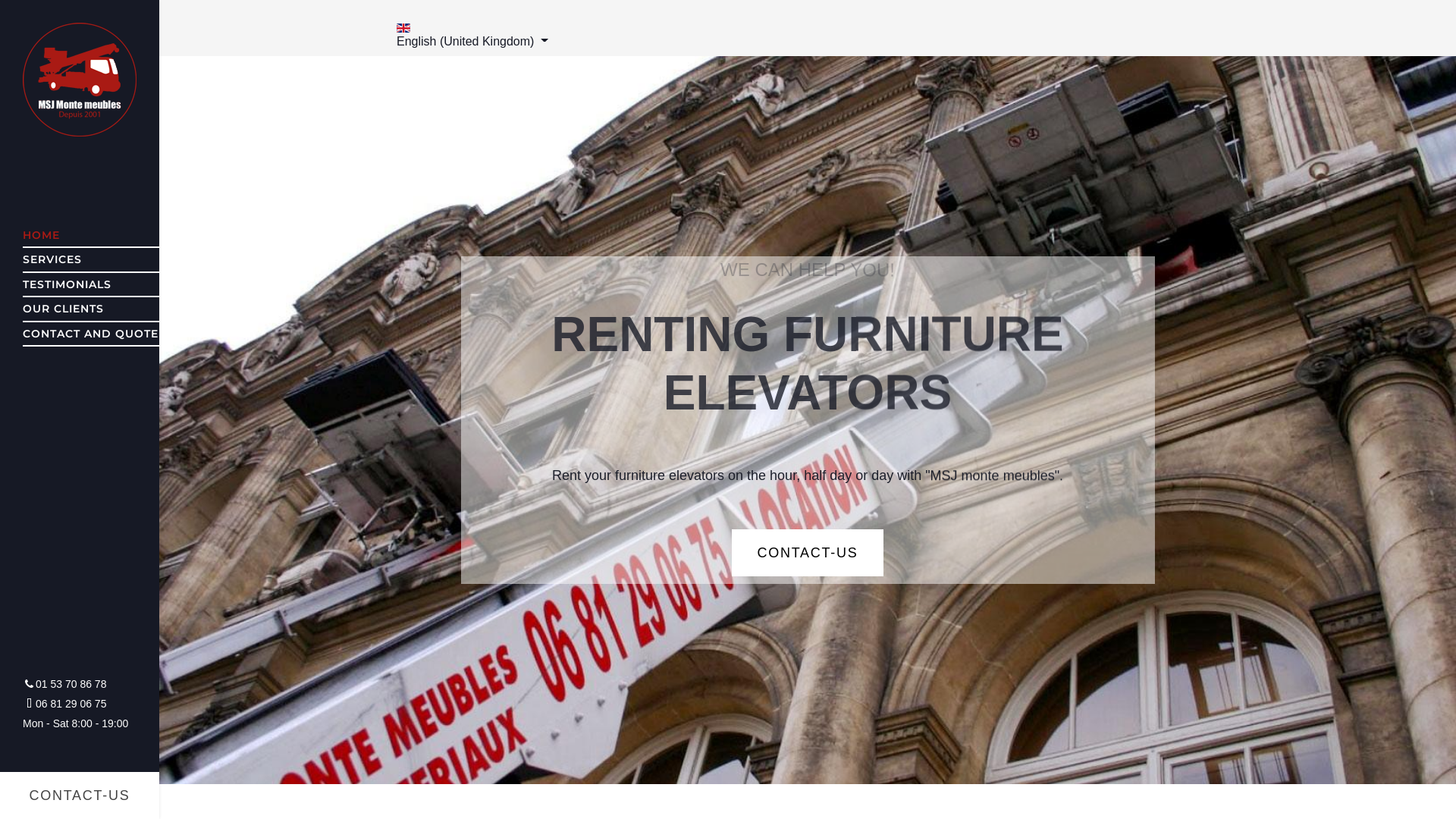 Capture d'écran de Location monte meuble