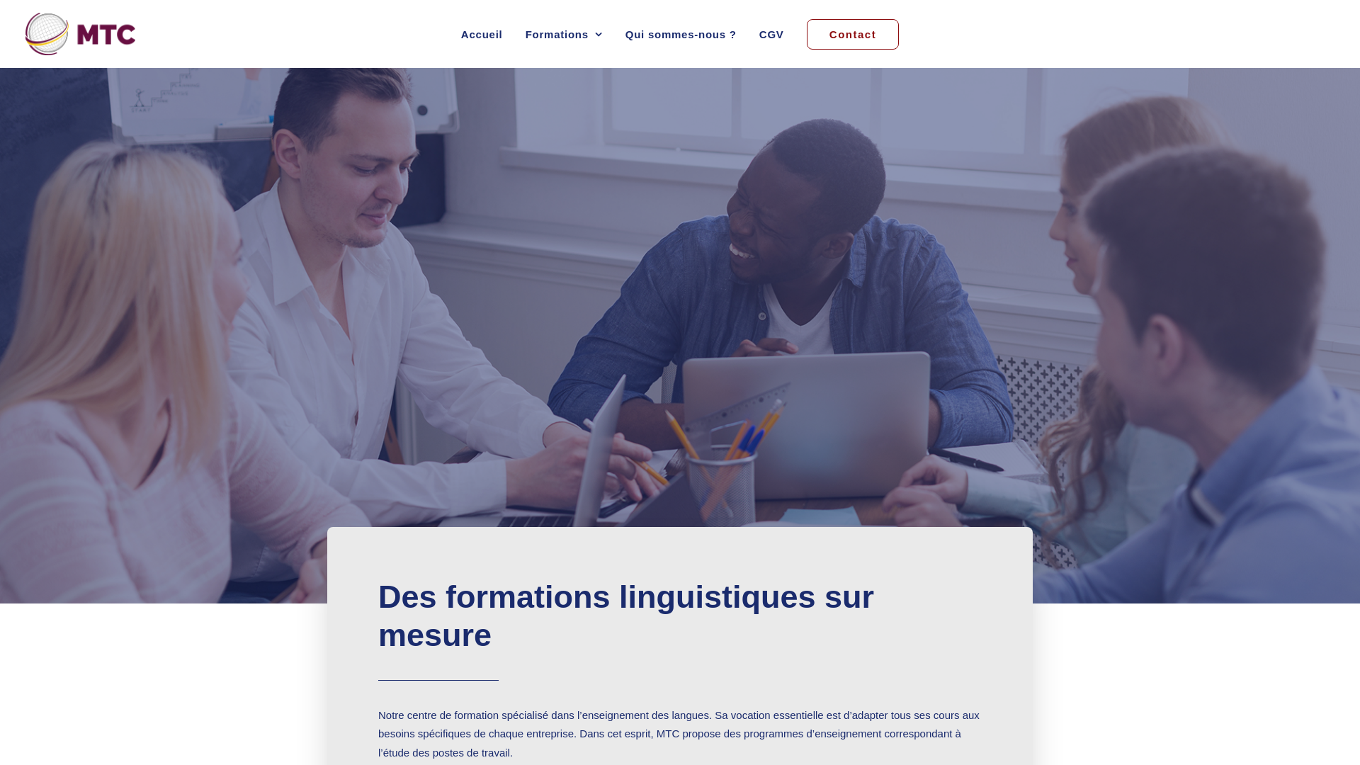 Capture d'écran de Mahoney Training Consultants