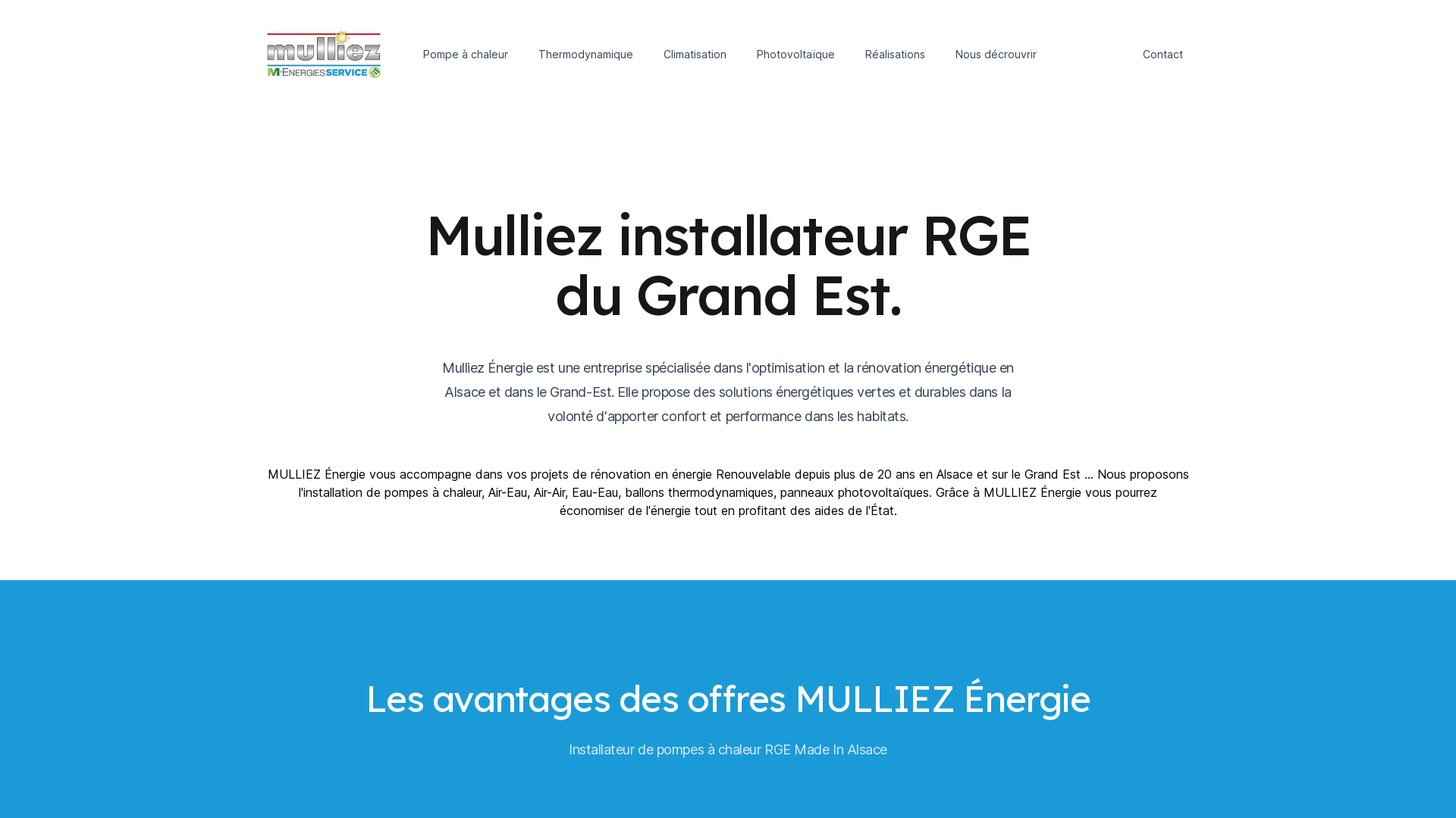 Capture d'écran de Mulliez énergies renouvelables