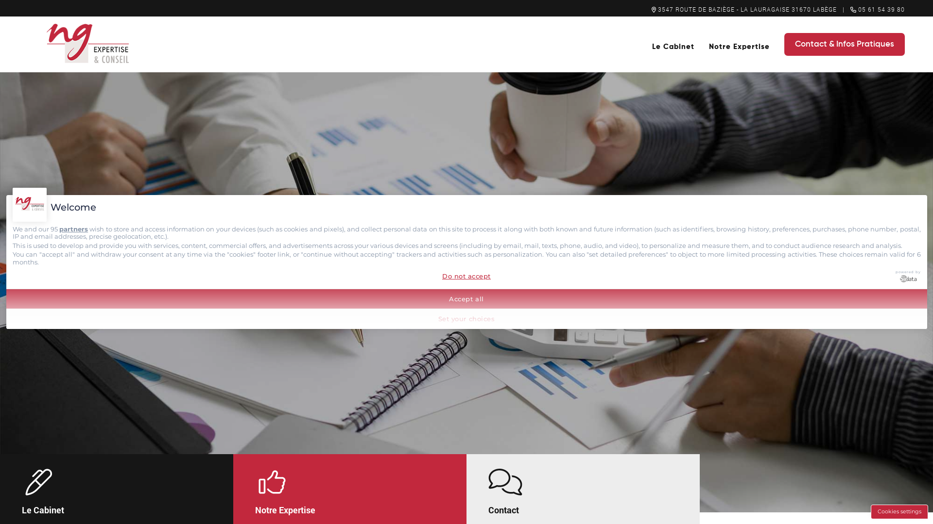 Capture d'écran de NG EXPERTISE & CONSEIL