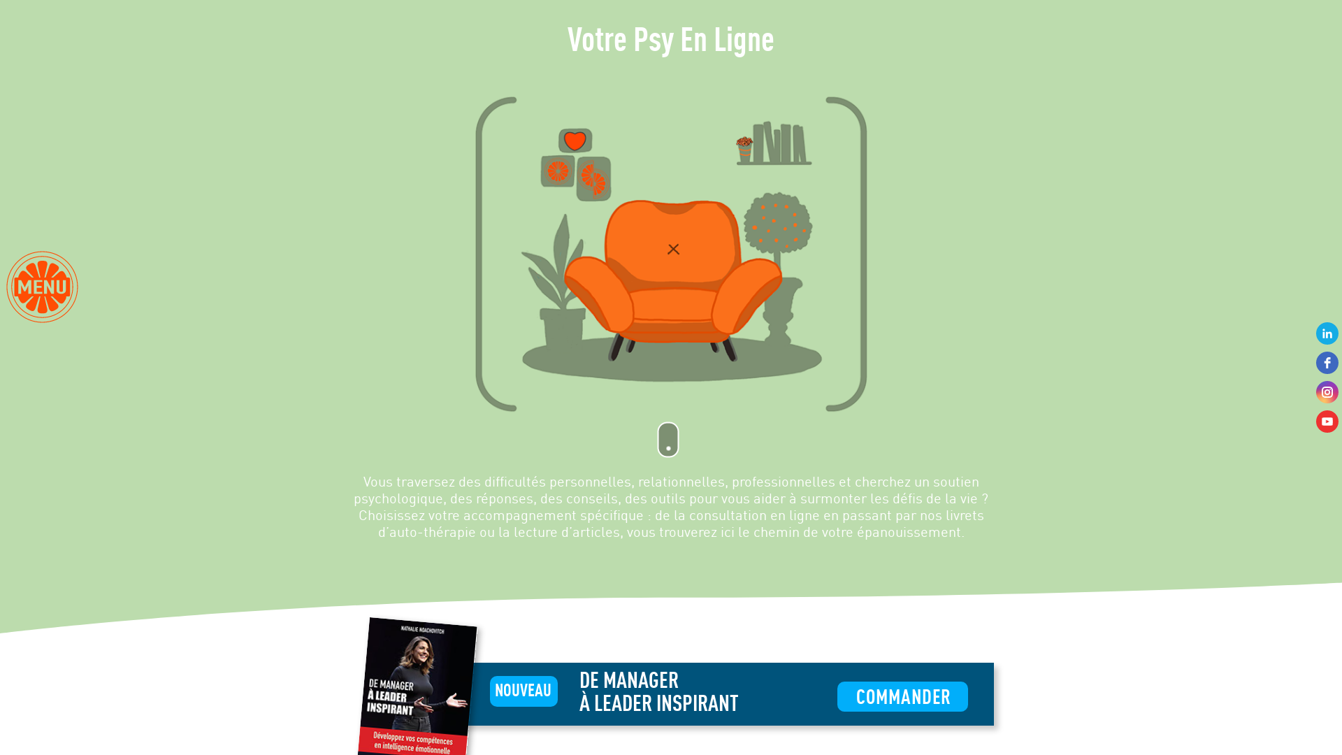 Capture d'écran de Votre Psy en ligne : Nathalie Noachovitch - consultation de psychothérapie sur Internet