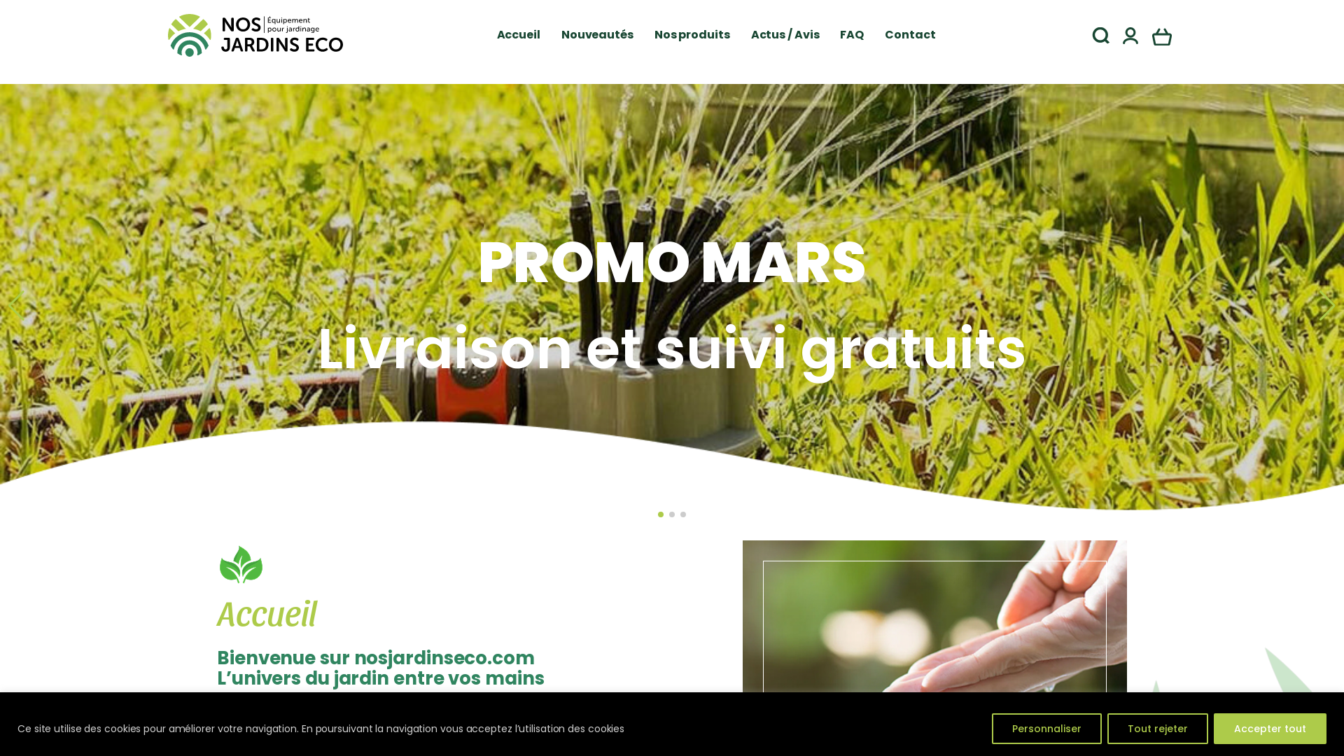 Capture d'écran de Nosjardinseco

Votre Jardin, Notre Fierté

