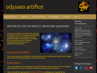 Odysseo artifice prestataire feux d'artifice artificier professionnel 