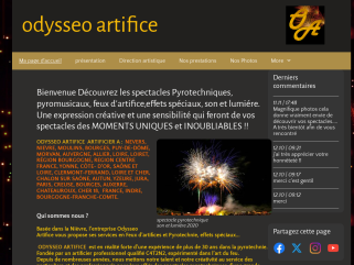 Odysseo artifice prestataire de feux d'artifice professionnel