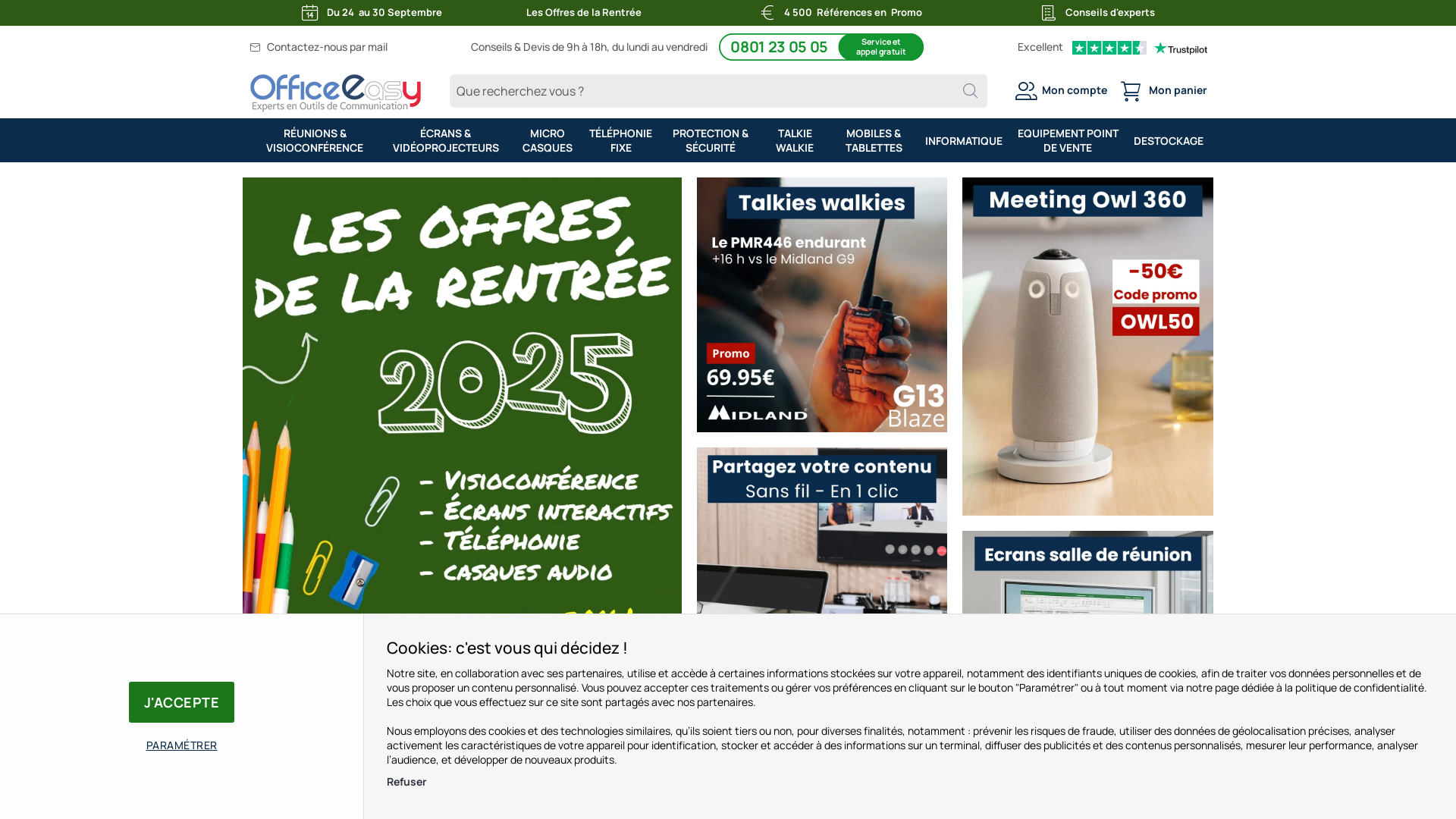 Capture d'écran de Office Easy : Telephone fixe et sans-fil - telephonie et produits high-tech a prix professionnels