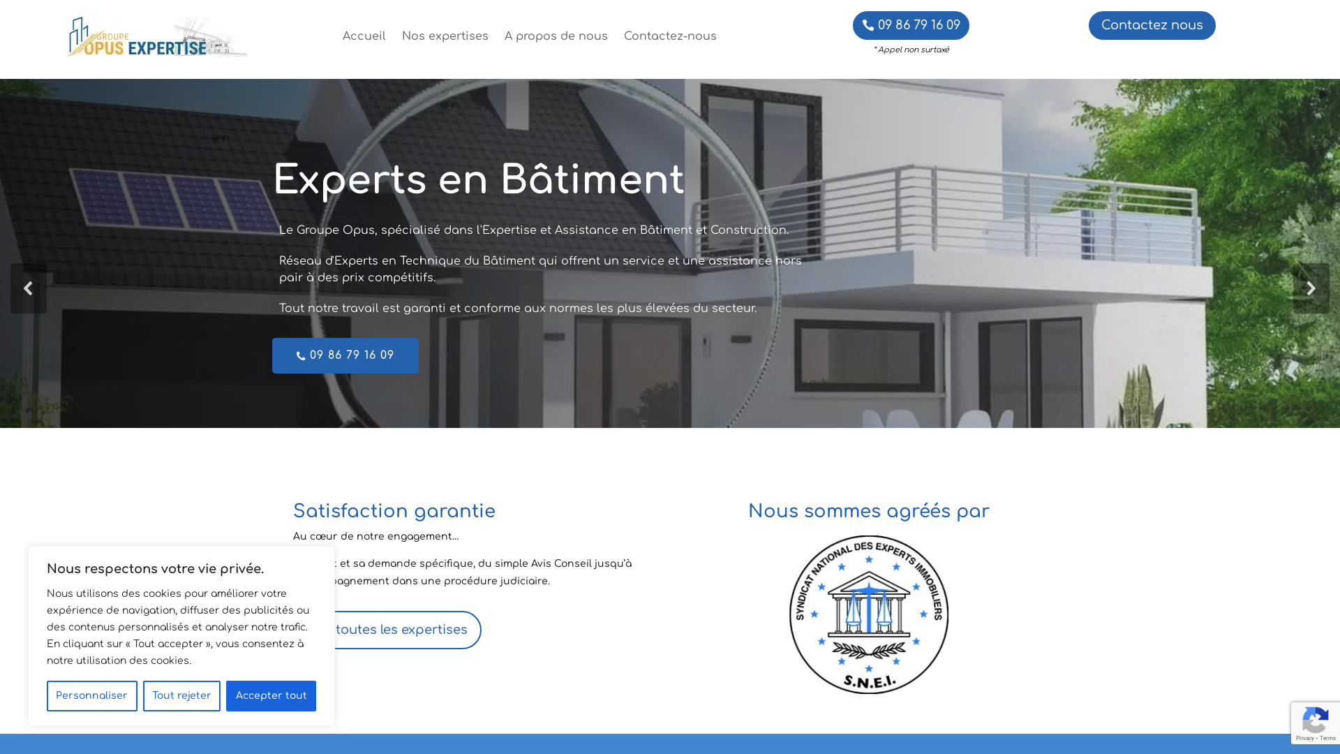 Capture d'écran de Expertise technique du batiment | OPUS OPC
