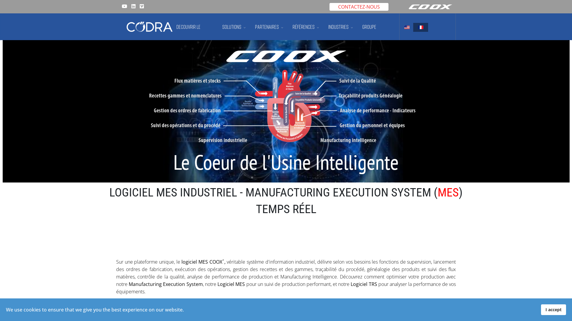 Capture d'écran de ORDINAL Software - Logiciels MES - Supervision (SCADA)