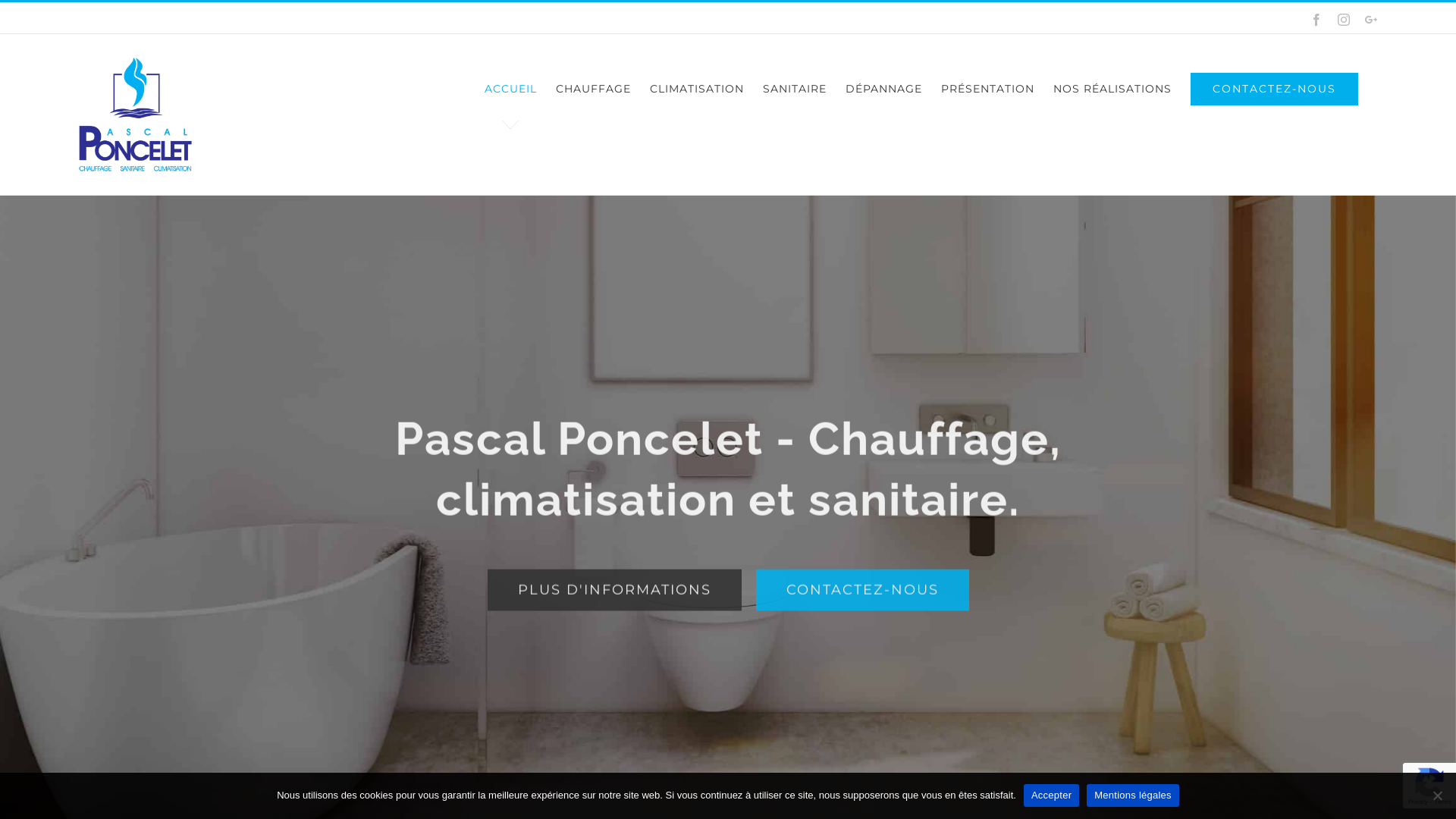 Capture d'écran de Chauffage, climatisation et sanitaire à Liège 