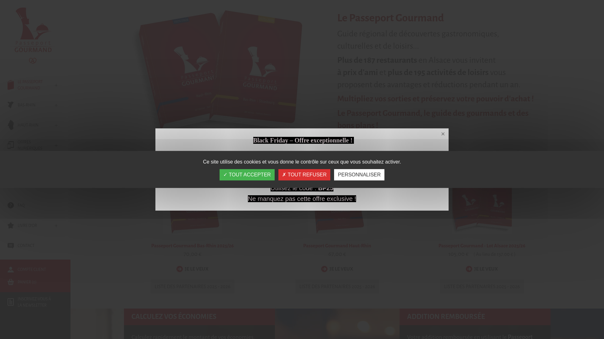 Capture d'écran de Passeport Gourmand Alsace : Jusqu'à 50% de réduction dans 200 restaurants en Alsace