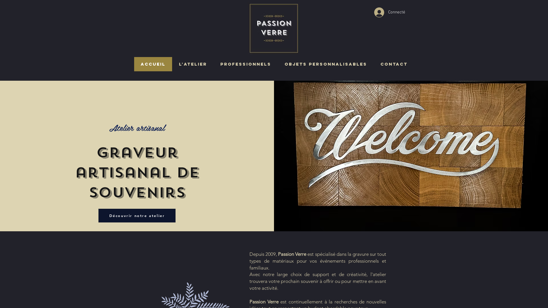 Capture d'écran de Passion Verre