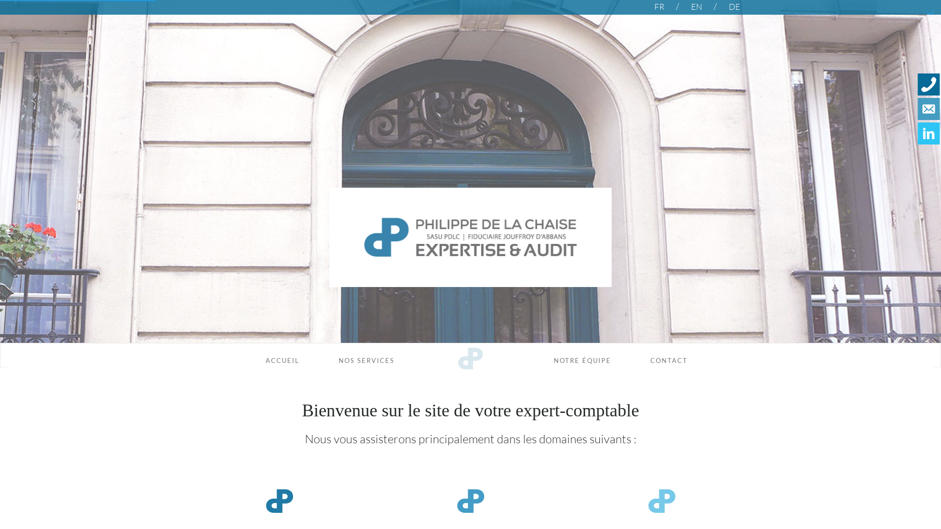 Capture d'écran de PDLC Philippe de la Chaise Expert Comptable Paris