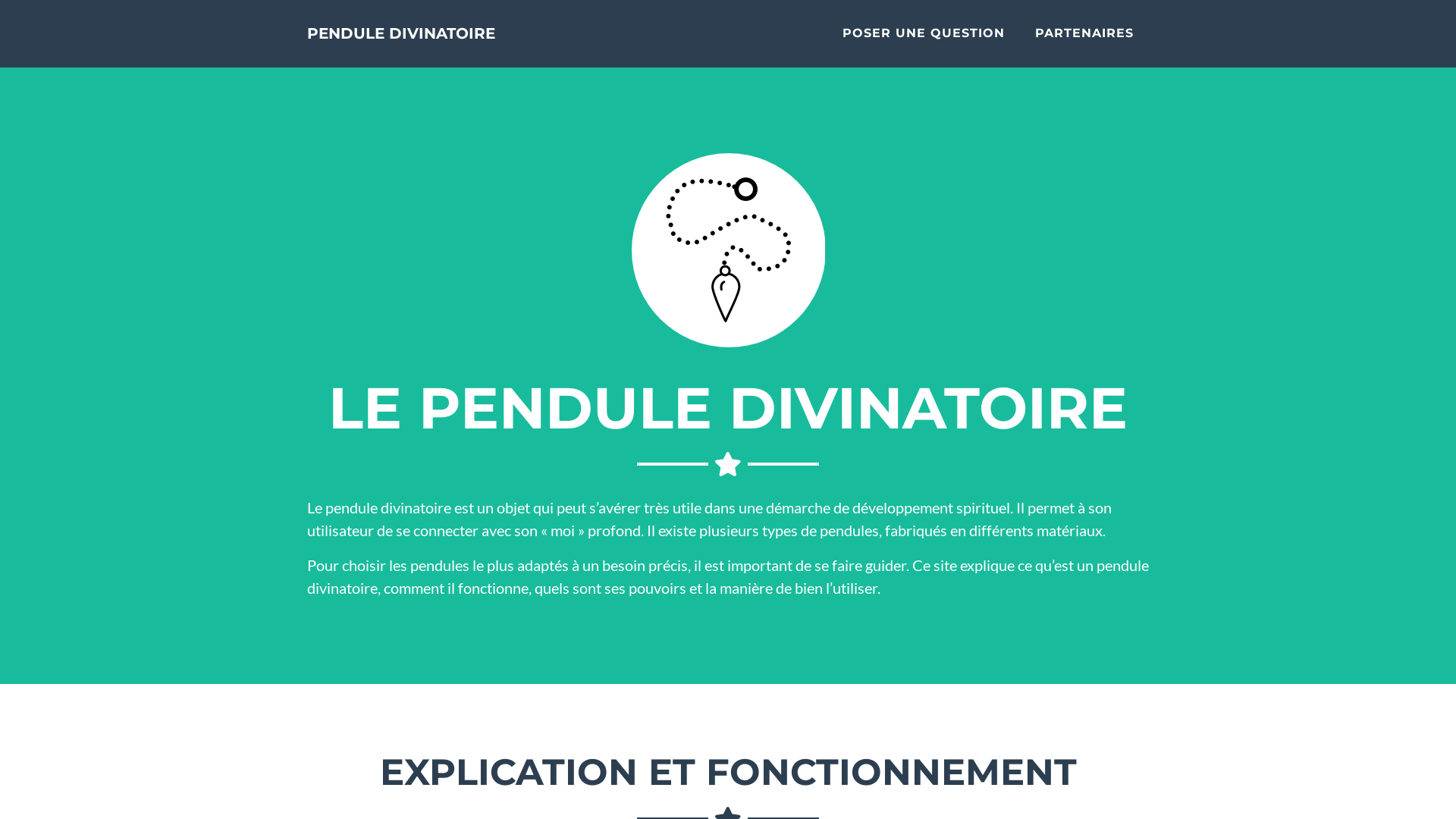 Capture d'écran de Voyance par pendule