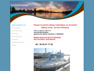 Passez votre permis bateau à Bordeaux Bègles ou Arcachon ( 33 ) avec le bateau école Ad Hoc Plaisance : permis mer côtier et hauturier, permis fluvial, permis radio CRR. 