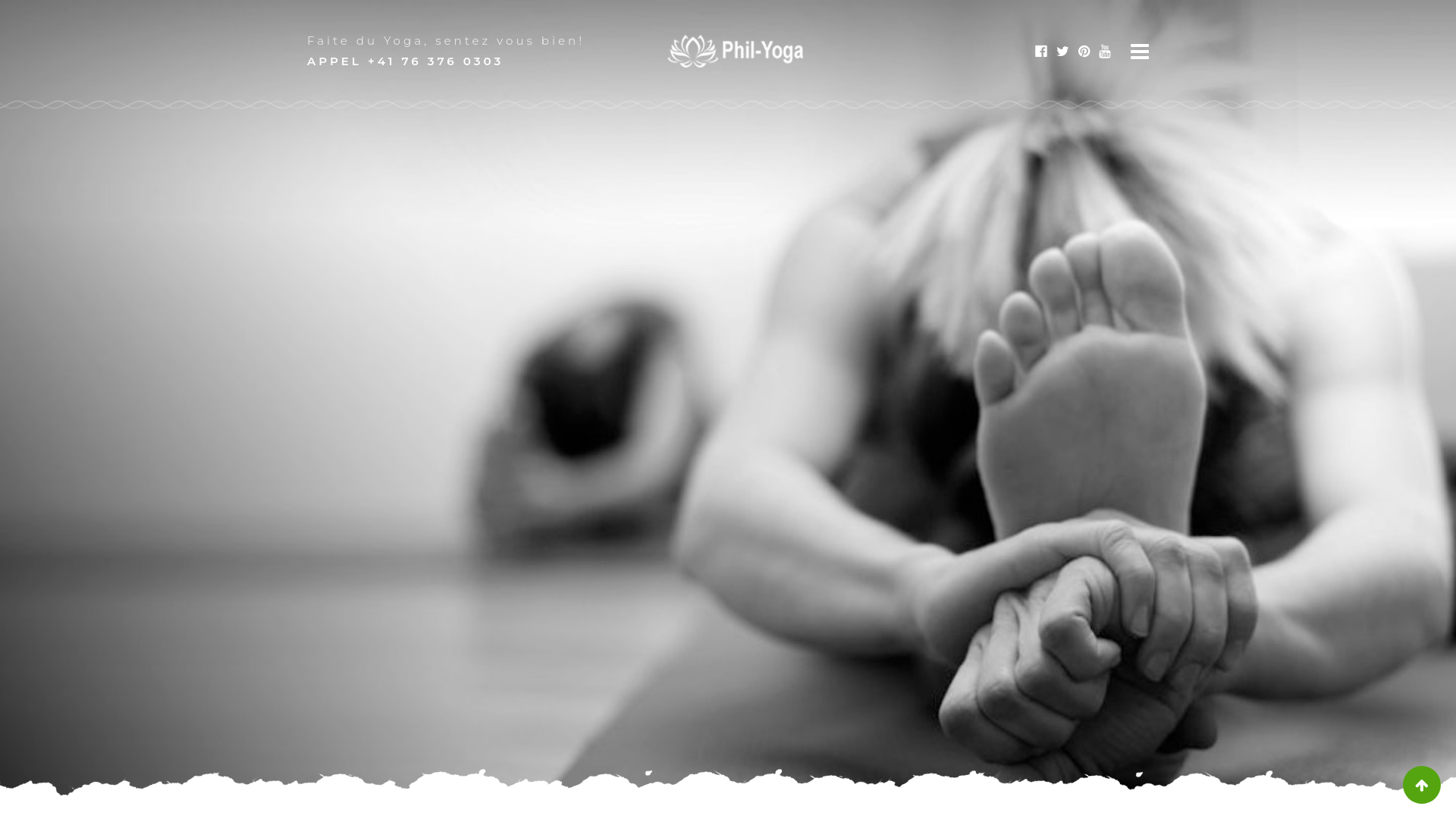 Capture d'écran de Centre de yoga à Rolle, enseignement du yoga. 