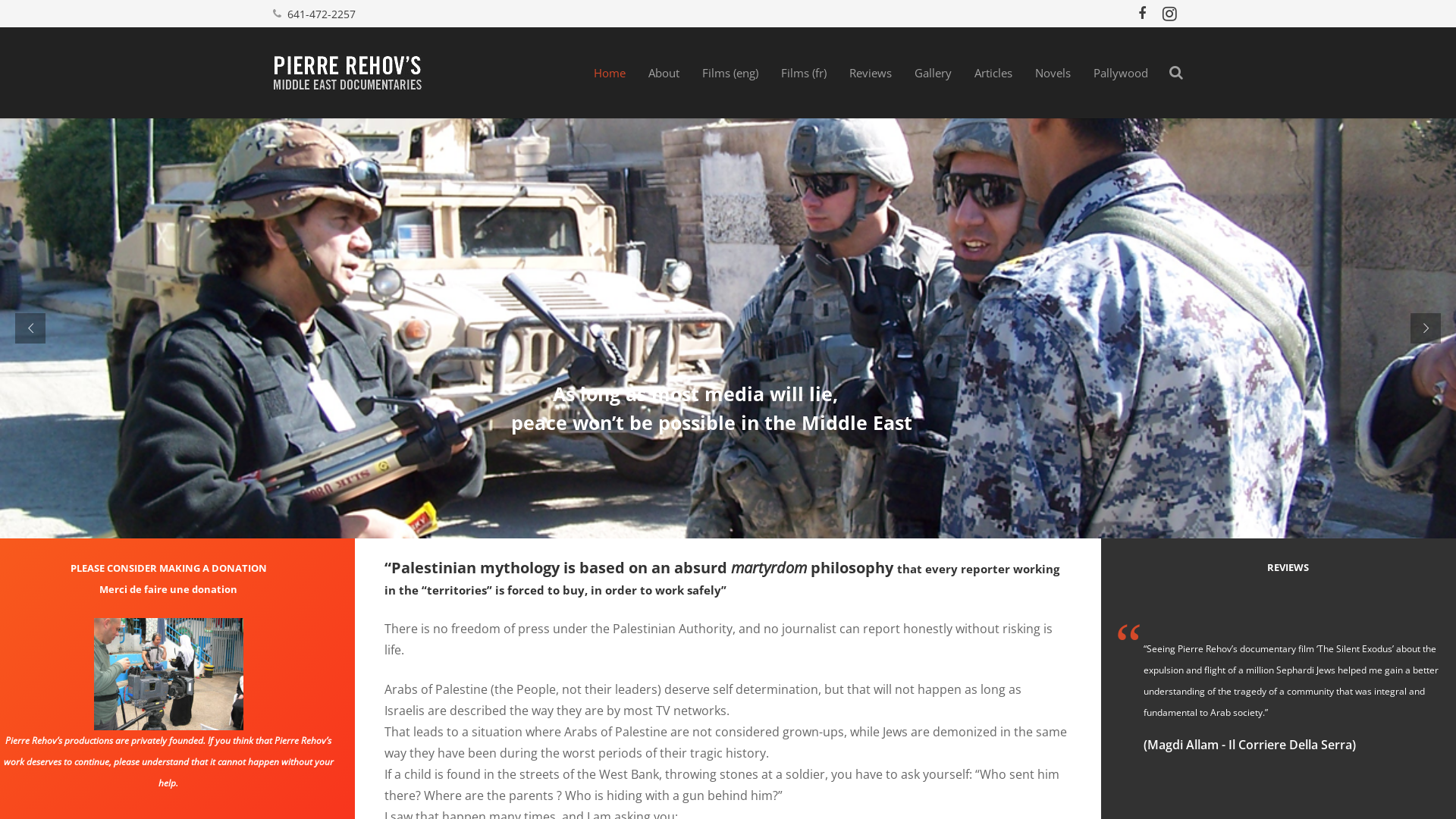 Capture d'écran de Pierre Rehov Documentaries