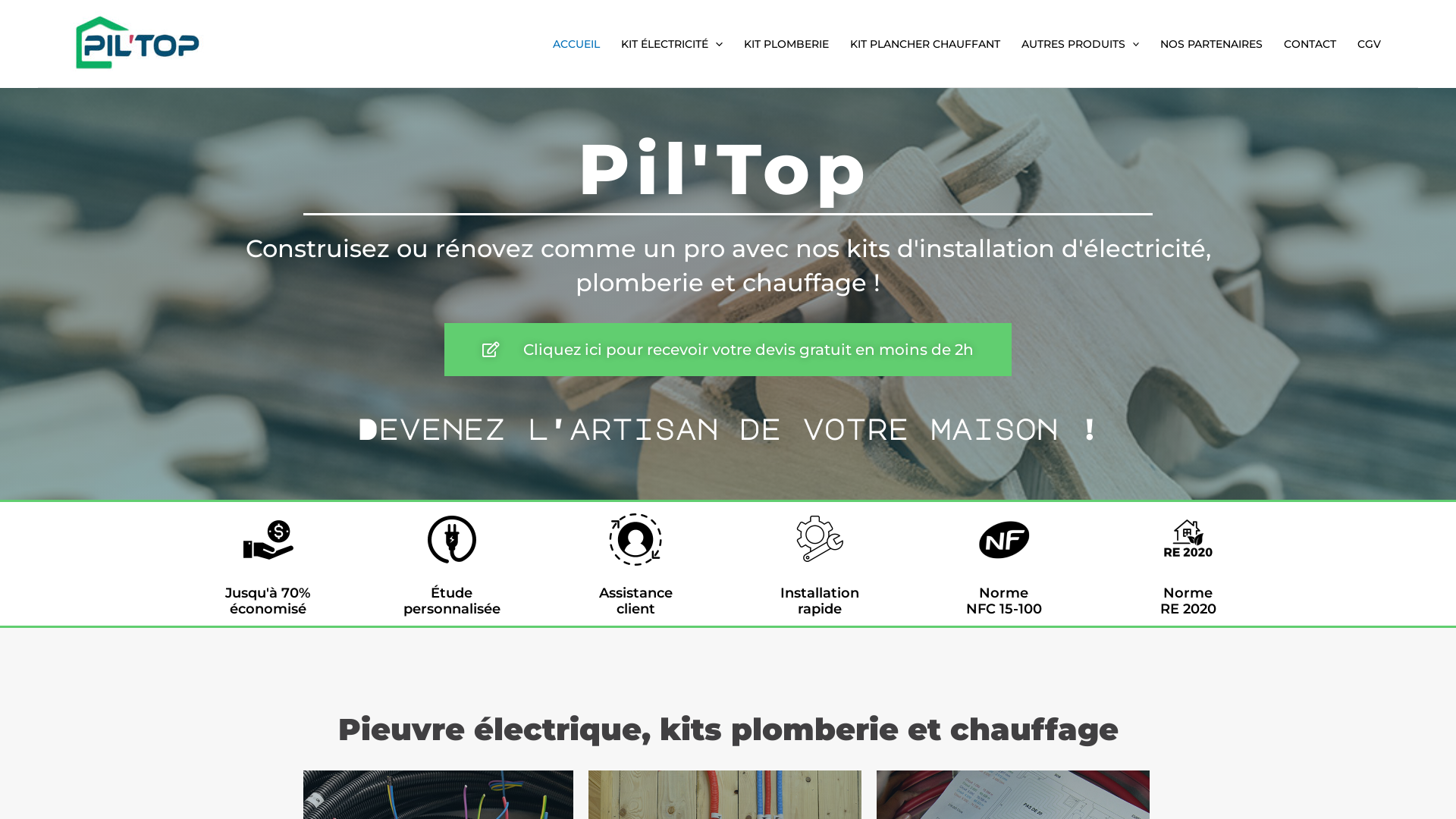 Capture d'écran de Pieuvre Electrique, Kit Electricité, Chauffage, Plomberie 