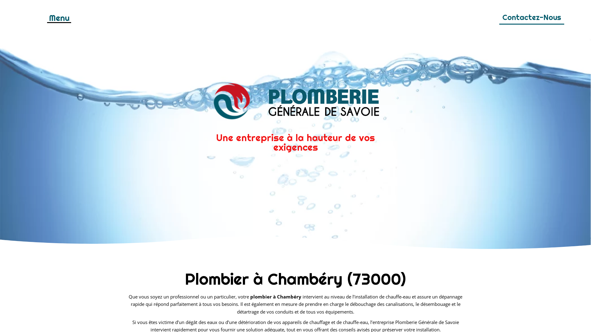 Capture d'écran de Plombier à Aix les Bains 
Plomberie Générale de Savoie 