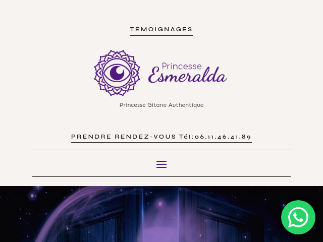 Capture d'écran de Princesse Esmeralda voyante