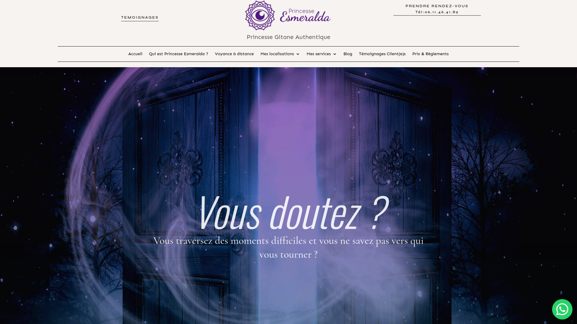 Capture d'écran de Princesse Esmeralda voyante