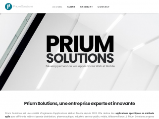 PRIUM SOLUTIONS - Editeur de logiciels spécifiques et Open Source