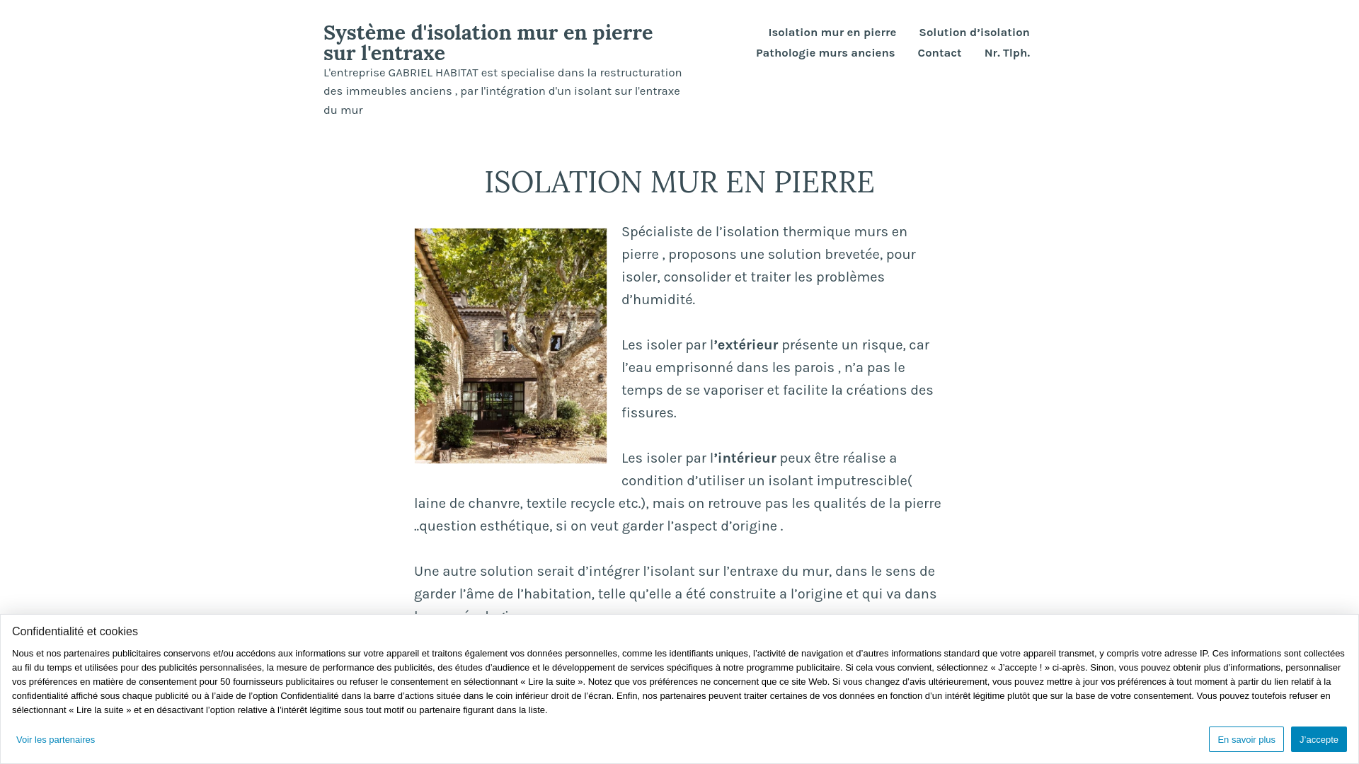 Capture d'écran de Système d'isolation mur en pierre