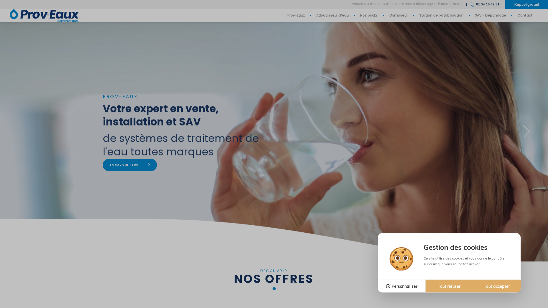 Capture d'écran de Adoucisseur d'eau meilleur prix
domestique , industriel, 
Osmoseurs industriels
construit, 
installe, 
entretien, 
depanne, 