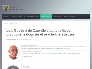 Loic Goubert de Cauville et Liliane Gabel  psychogenealogistes et psychothérapeutes