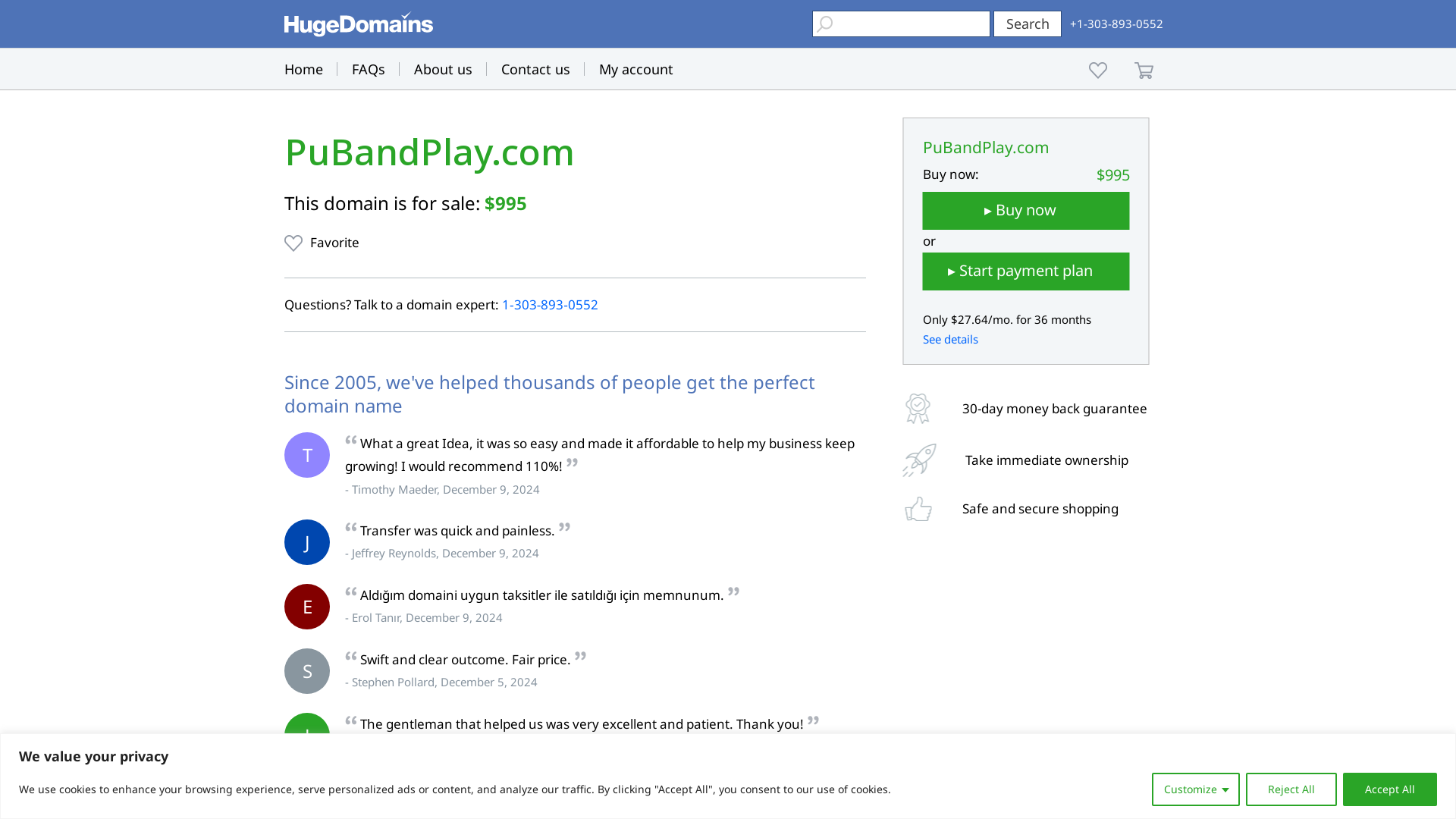 Capture d'écran de PUB