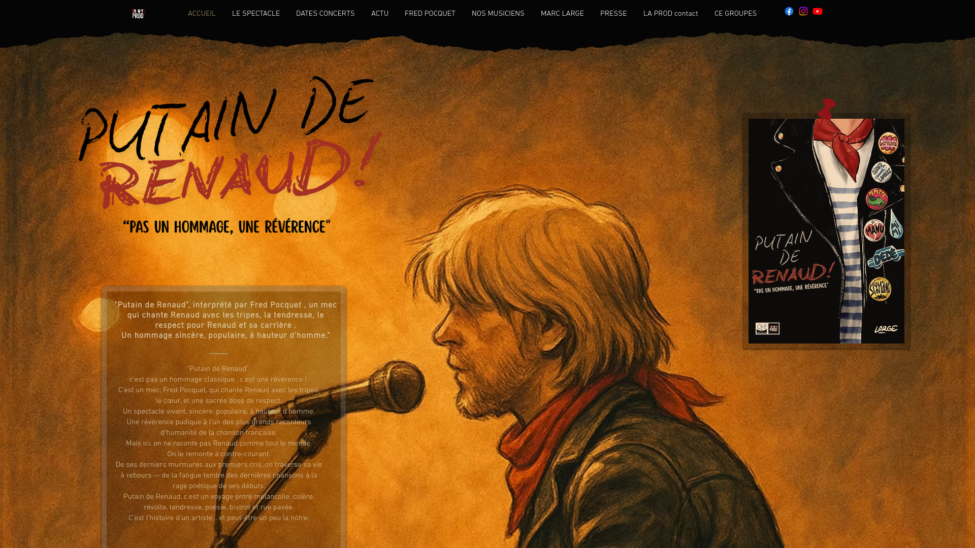 Capture d'écran de Putain de Renaud en tournée !Le spectacle hommage à la carrière de Renaud