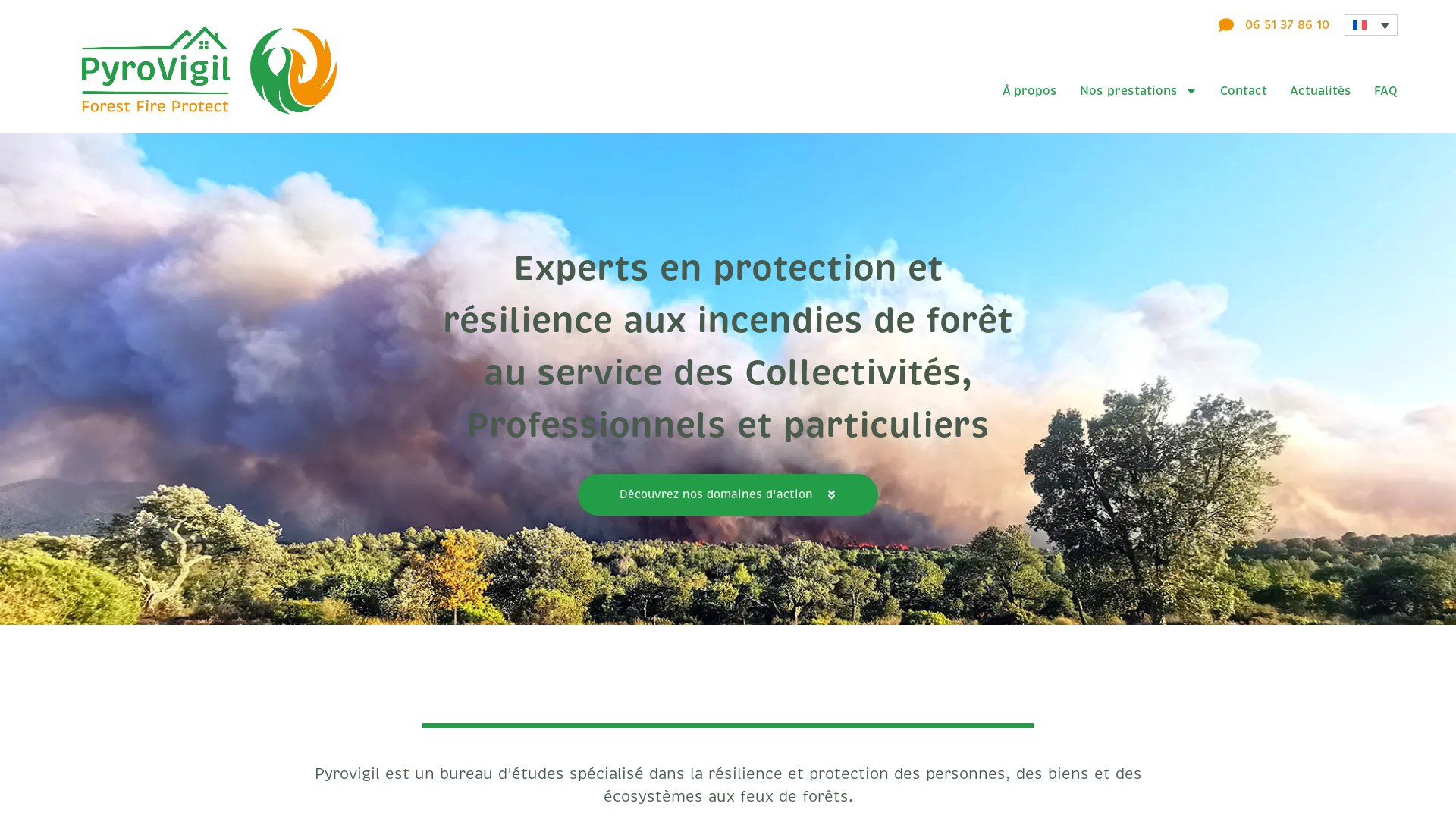 Capture d'écran de Pyrovigil  OBLIGATIONS LEGALES DE DEBROUSSAILLEMENT  OLD  