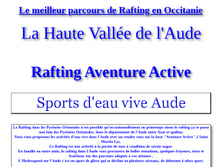 Le Rafting en Occitanie - Aude et Pyrénées Orientales