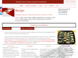 Reclips Franse Traiteur patissier Antwerpen