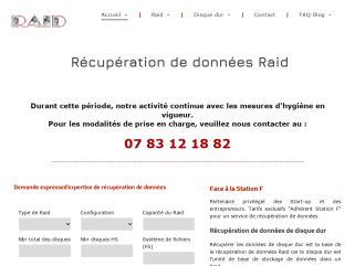 Récupération de données Raid, Nas et drobo