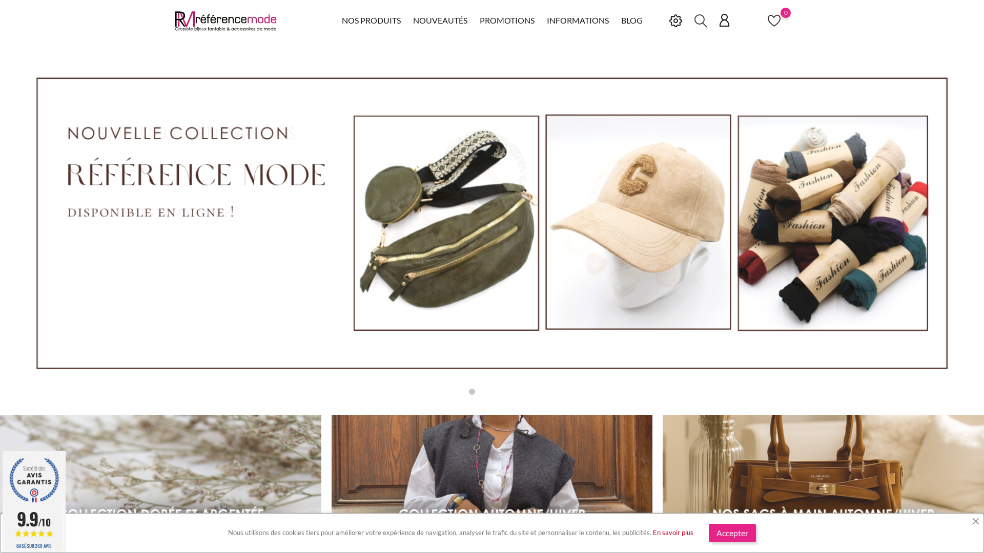 Capture d'écran de Chemisiers femmes, Ensembles et tailleurs, Jupes, Manteaux femmes, Pantalons femmes, Pulls femmes, Robes