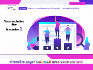 1ere Page Google Wix