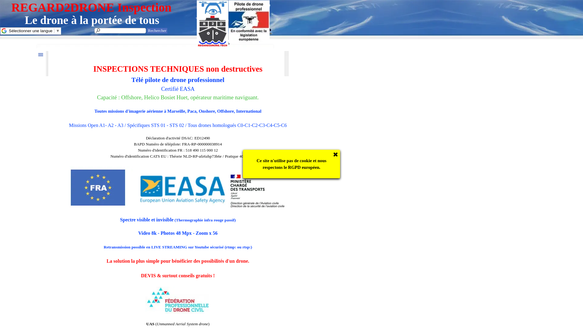 Capture d'écran de INSPECTION TECHNIQUE PAR DRONE