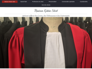 Robin Skirt - Robe Avocat : Tout notre savoir-faire pour une robe d'avocat d'exception selon vos mesures, prises sur le lieu de votre choix.